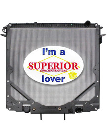 Freightliner Radiator with Frame - Fits: Coronado