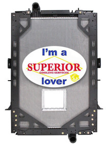Kenworth / Peterbilt Radiator with Frame - Fits: Several Models