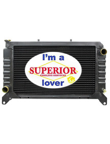 Hyster • Yale Forklift Radiator - Part # 580061780, 3089232 (Cotton Core)