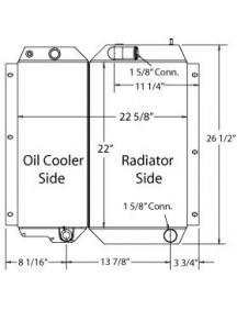 Radiator & Oil Cooler Combo - CAT 252B - 3614665, 2808312, 2219126