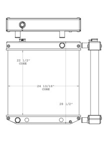 Clark Forklift Radiator - 8112596