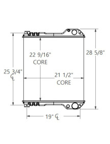 Case / Volvo CE Radiator - 87310155, 87576643, 87544110, 87416657, 87410098, 87410096