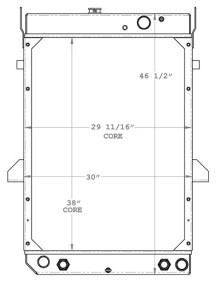 Komatsu Radiator - 41903A1181, 41903A1180