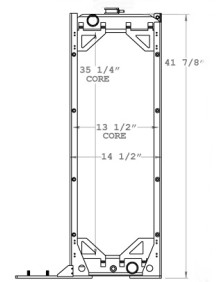 John Deere 550H Radiator - AT211492